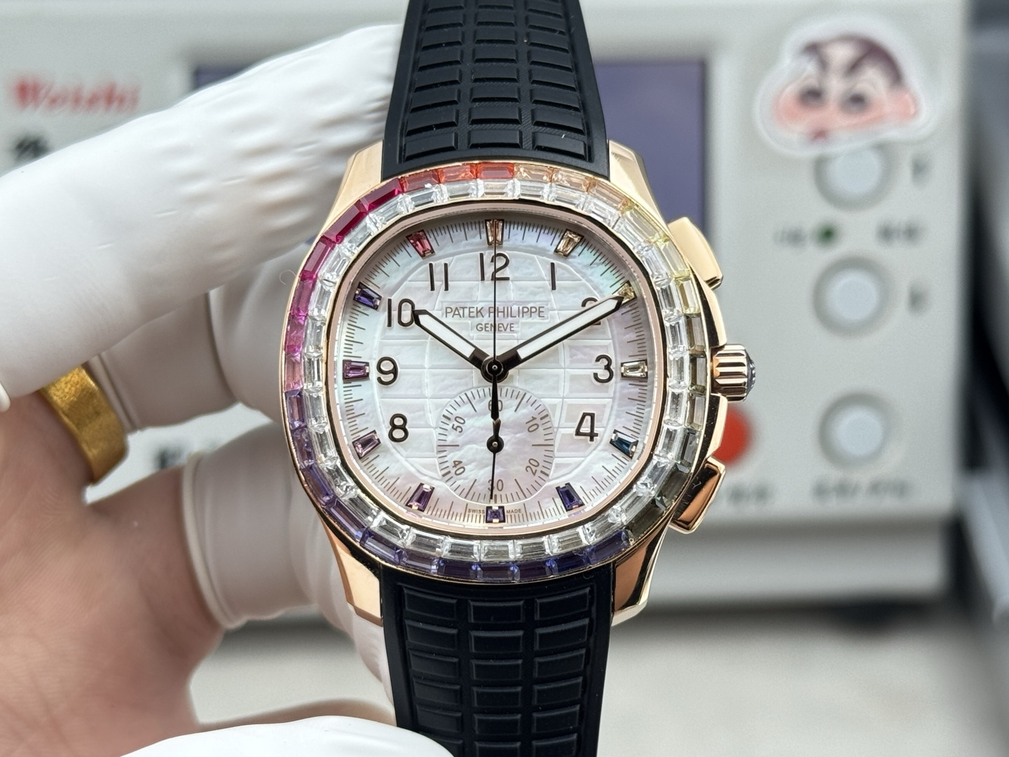 Patek Philippe Aquanaut Luce 7968/300R-001 Rainbow Chronograph 1:1 Superclone - Image 74