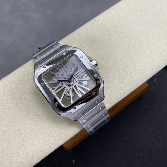 Cartier Santos de Cartier Skeleton Stainless-steel bracelet Configuration 81CD00 1:1 Superclone
