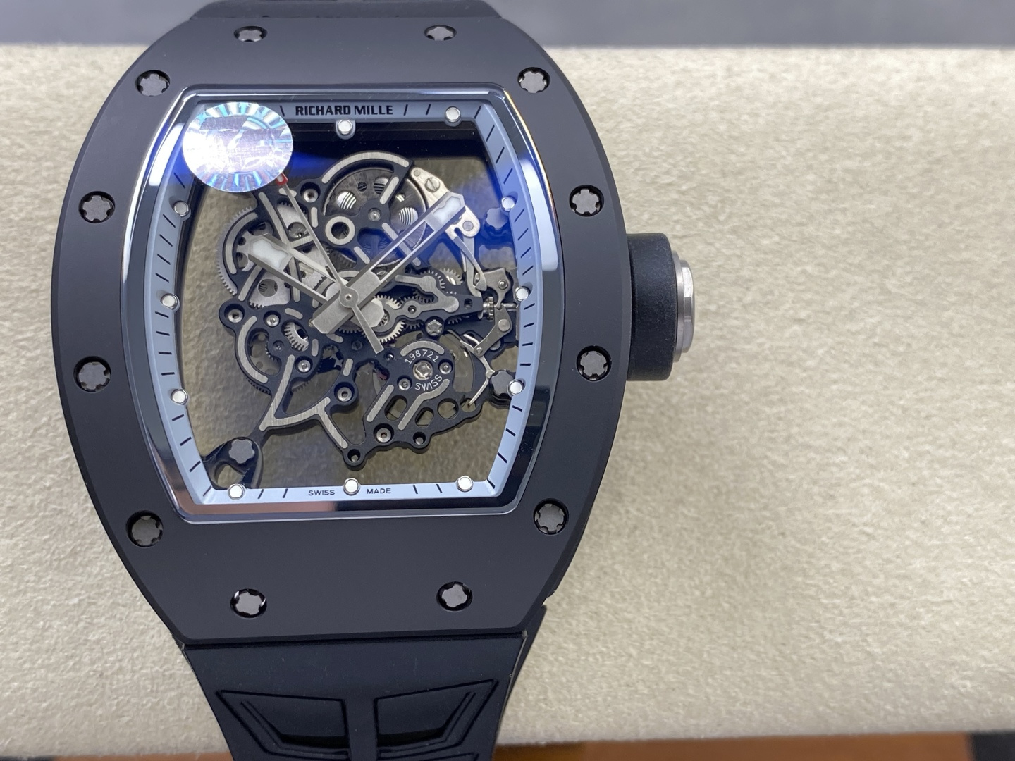 Richard Mille RM 055 RM055 Black Ceramic 42.70 mm Manual-wind ZF Factory Configuration AA7835 1:1 Superclone - Image 11