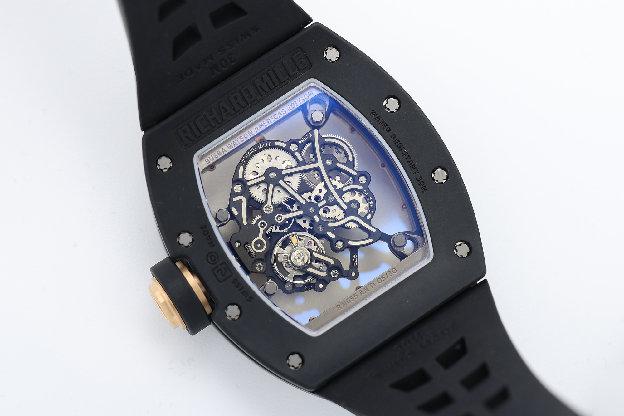 Richard Mille RM 055 RM055 Black Ceramic 42.70 mm Manual-wind ZF Factory Configuration F9798D 1:1 Superclone - Image 6