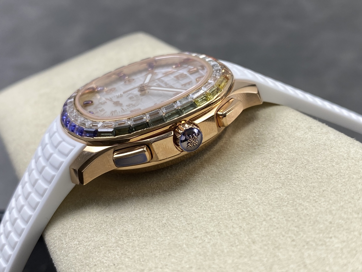 Patek Philippe Aquanaut Luce 7968/300R-001 Rainbow Chronograph 1:1 Superclone - Image 35
