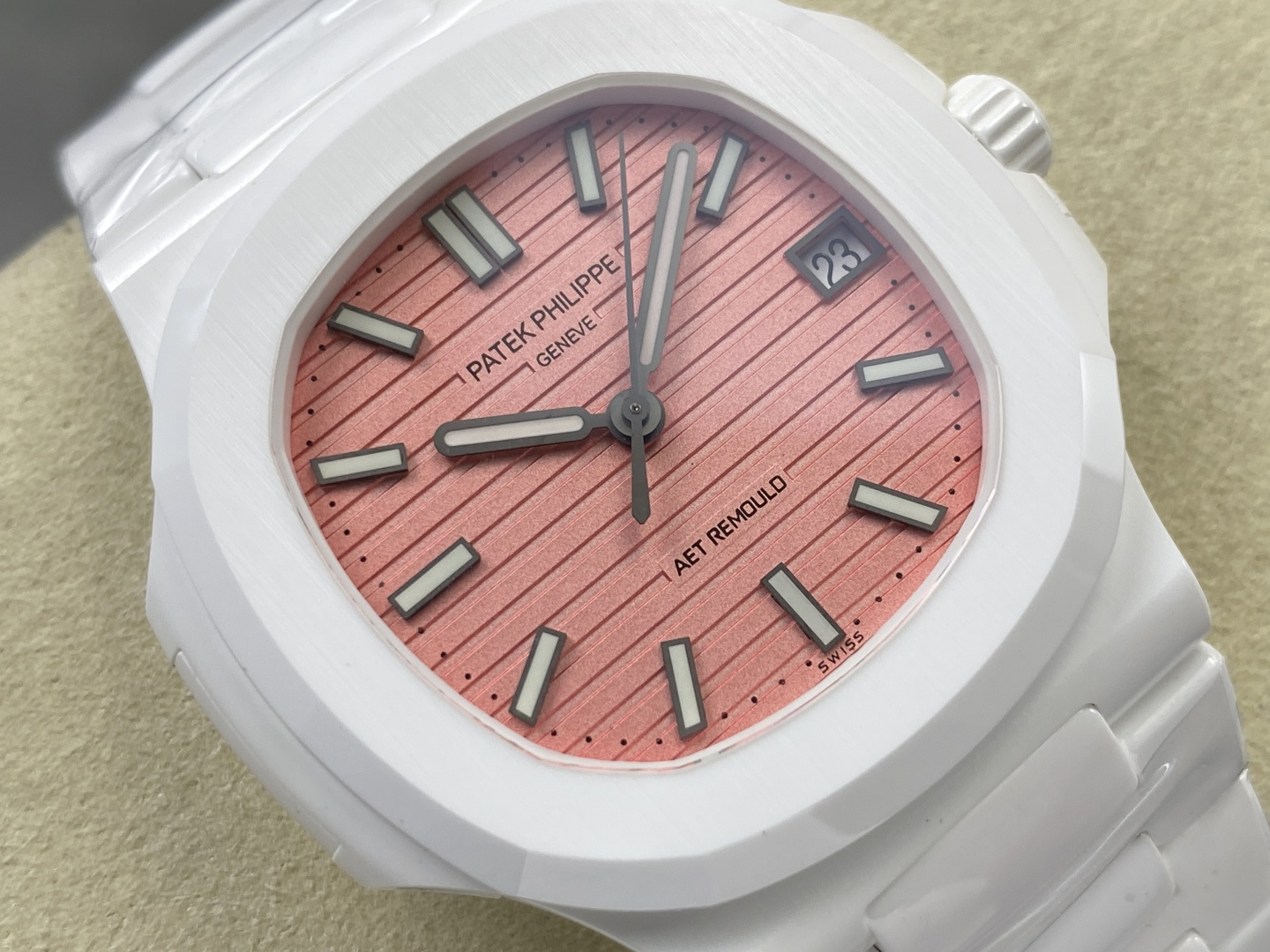 Patek Philippe Nautilus 5711 Ceramic Rubber strap CLEAN Factory Configuration 560FC8 1:1 Superclone