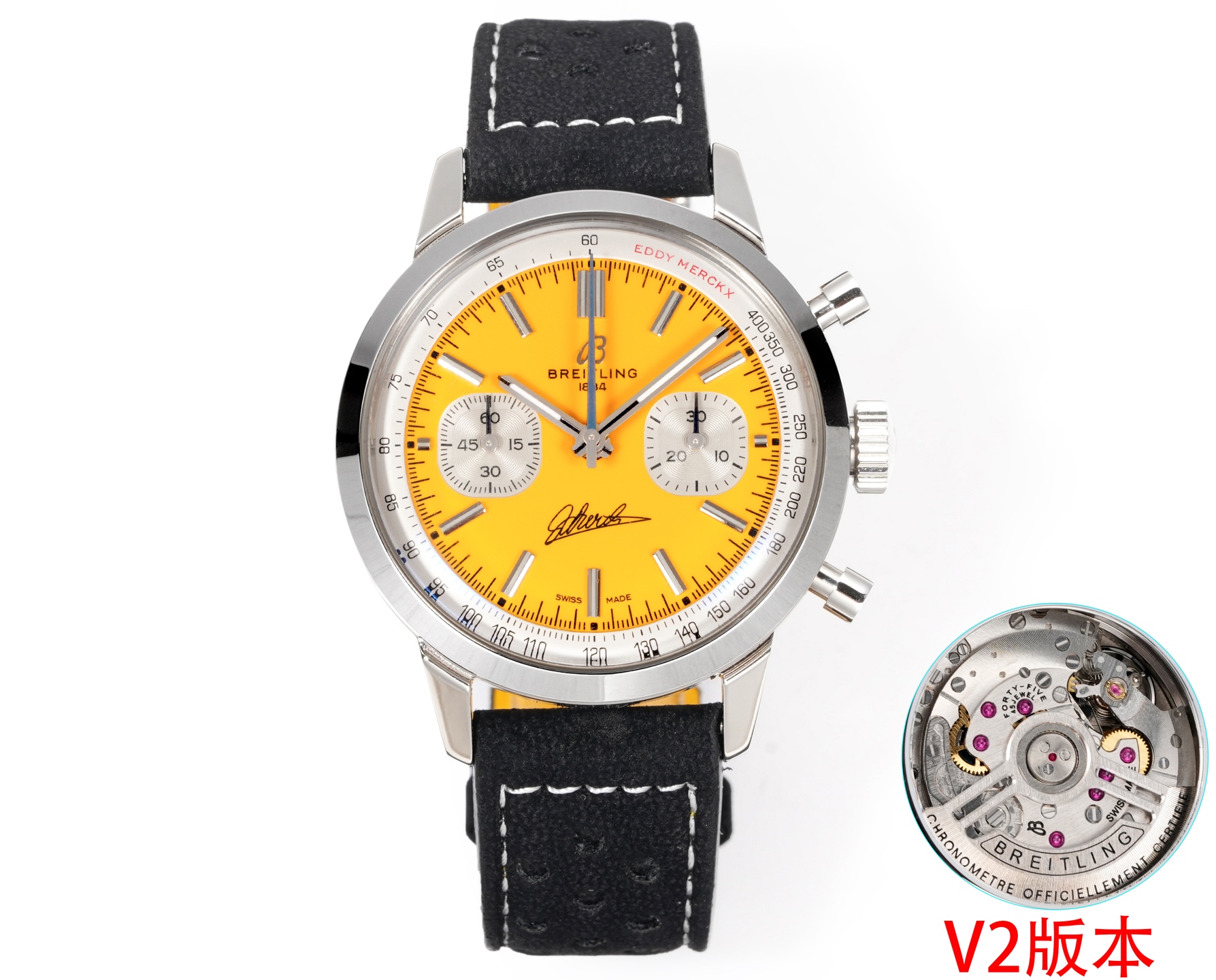 Breitling Navitimer Stainless steel Black dial 41 mm Chronograph BLS Factory Configuration 2C538F 1:1 Superclone - Image 5