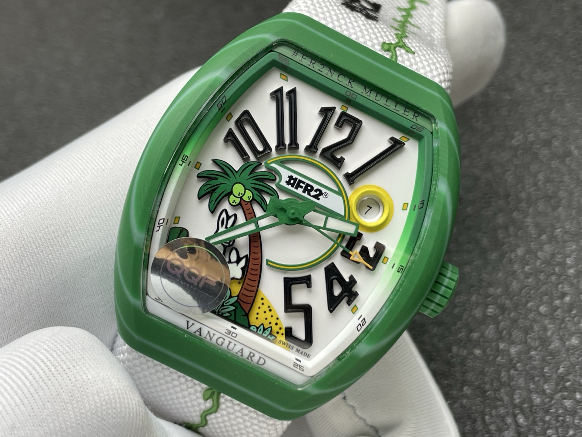 Franck Muller Vanguard V41 Carbon composite 41 mm Date display QQF Factory Configuration E633B8 1:1 Superclone - Image 2
