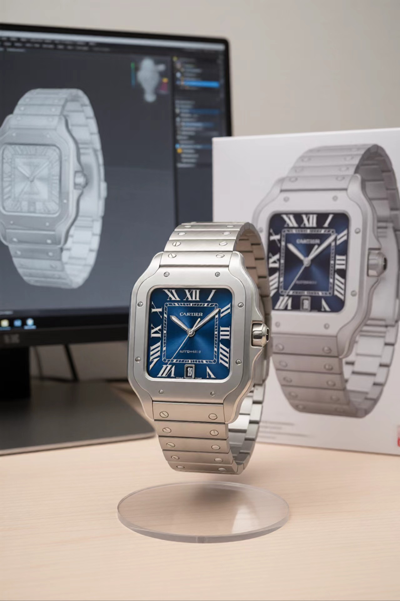 Cartier Santos Titanium THB Factory Configuration 07ACEE 1:1 Superclone - Image 2