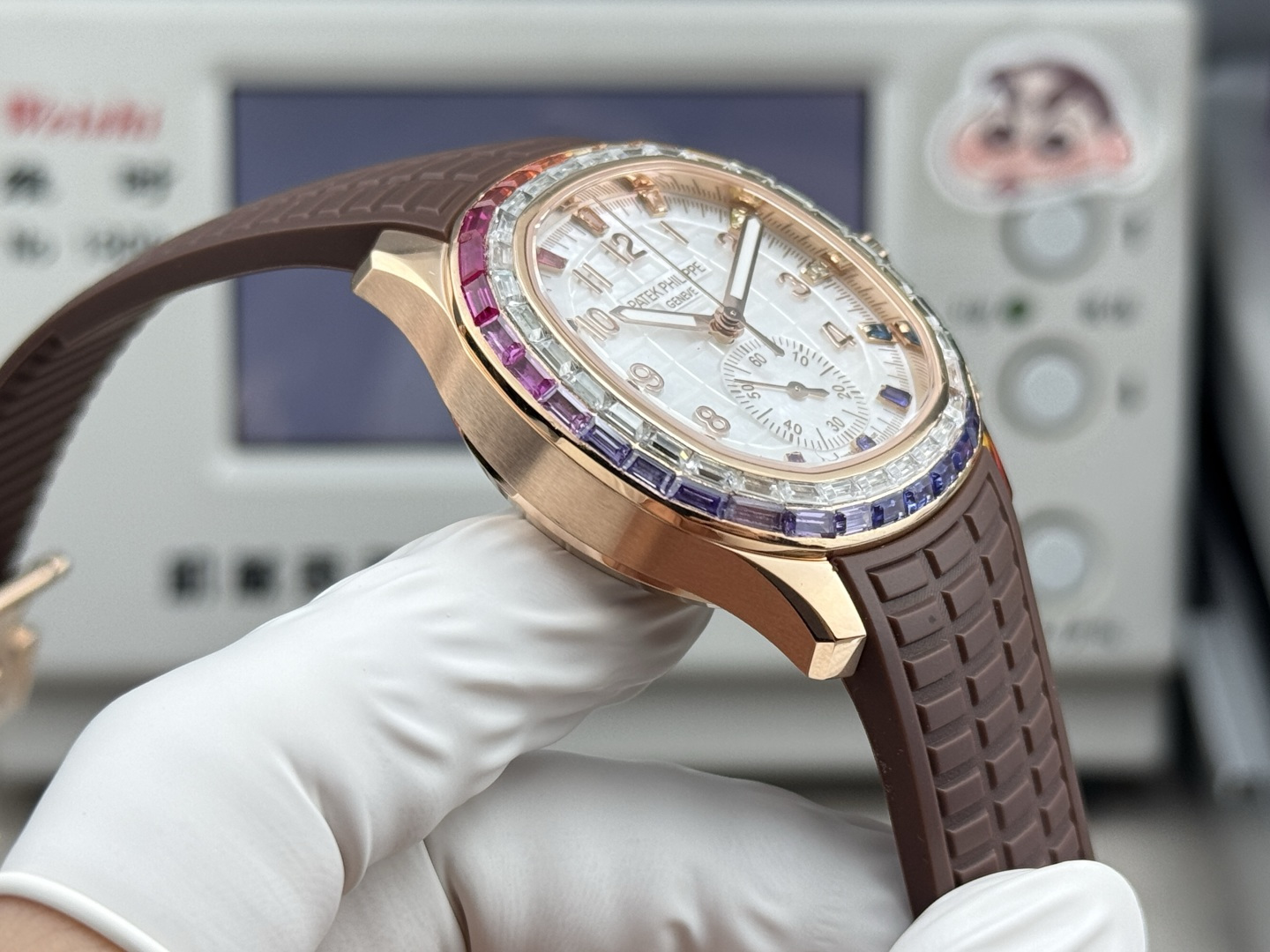Patek Philippe Aquanaut Luce 7968/300R-001 Rainbow Chronograph 1:1 Superclone - Image 181