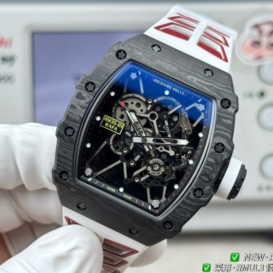 Richard Mille RM 035 RM35-01 Black dial Rubber strap Configuration 1D7676 1:1 Superclone