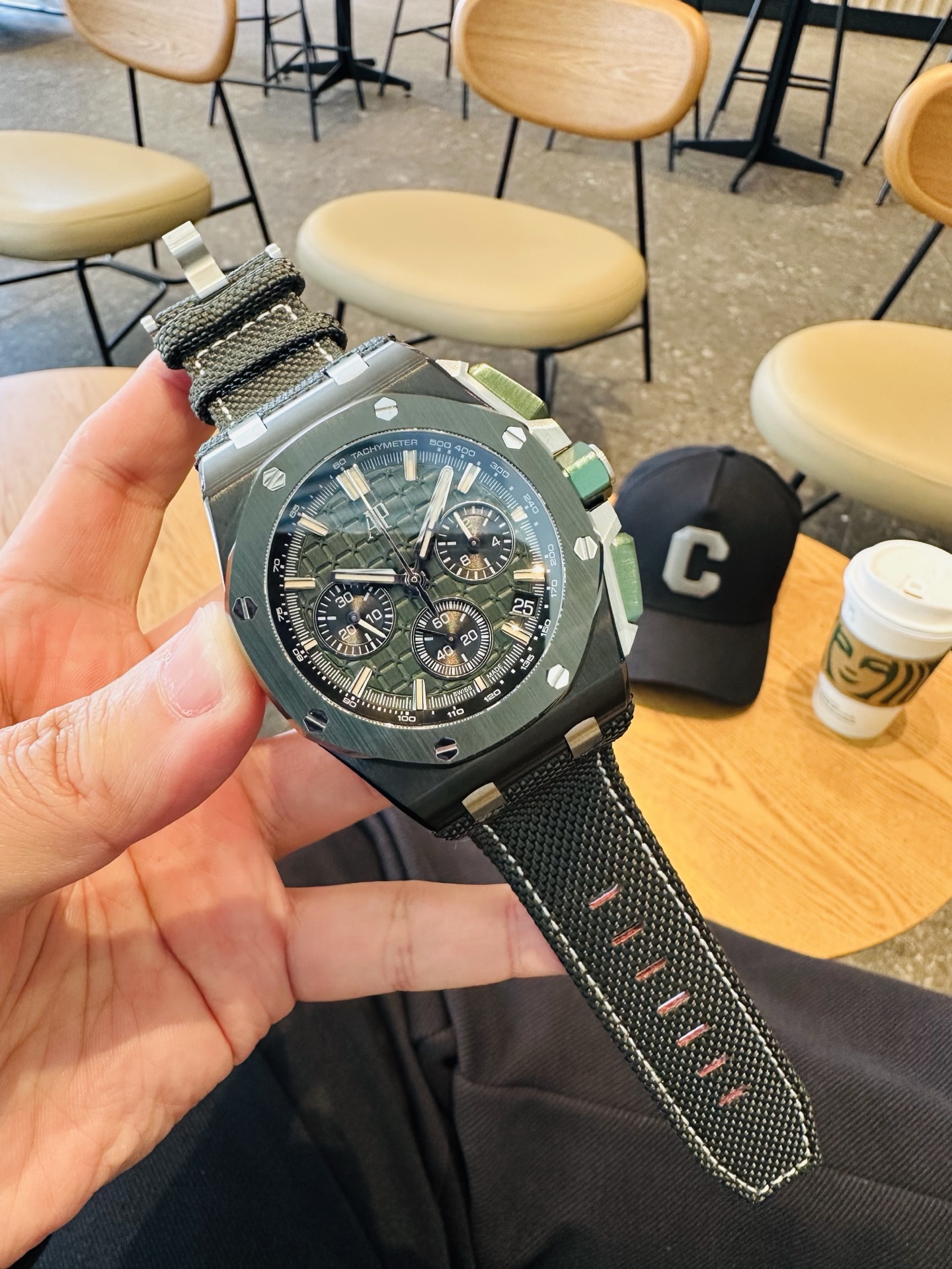 Audemars Piguet Royal Oak Offshore 26420 316 Stainless Steel Rubber strap 44 mm Date display LS Factory Configuration 66D2DB 1:1 Superclone - Image 3