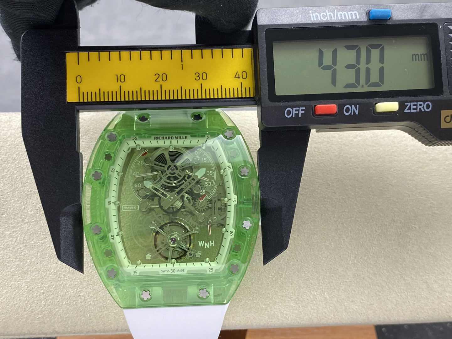 Richard Mille RM 56 RM56-01 Tourbillon Manual-wind Configuration 7C4DF3 1:1 Superclone - Image 9
