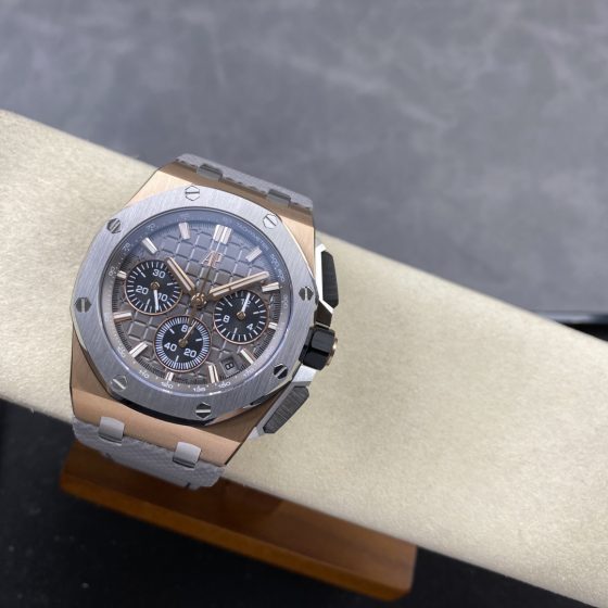 Audemars Piguet Royal Oak Offshore 26420 316 Stainless Steel Rubber strap 44 mm Date display LS Factory Configuration 0FE38B 1:1 Superclone