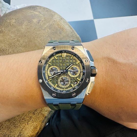 Audemars Piguet Royal Oak Offshore 26420 316 Stainless Steel Rubber strap 44 mm Date display Configuration DDB3B0 1:1 Superclone