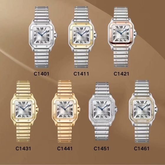 Cartier Santos Stainless steel Silver dial 27 x 34.4 mm TW Factory Configuration E3C430 1:1 Superclone