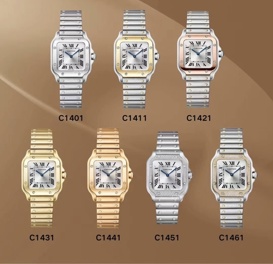 Cartier Santos Stainless steel Silver dial 27 x 34.4 mm TW Factory Configuration E3C430 1:1 Superclone