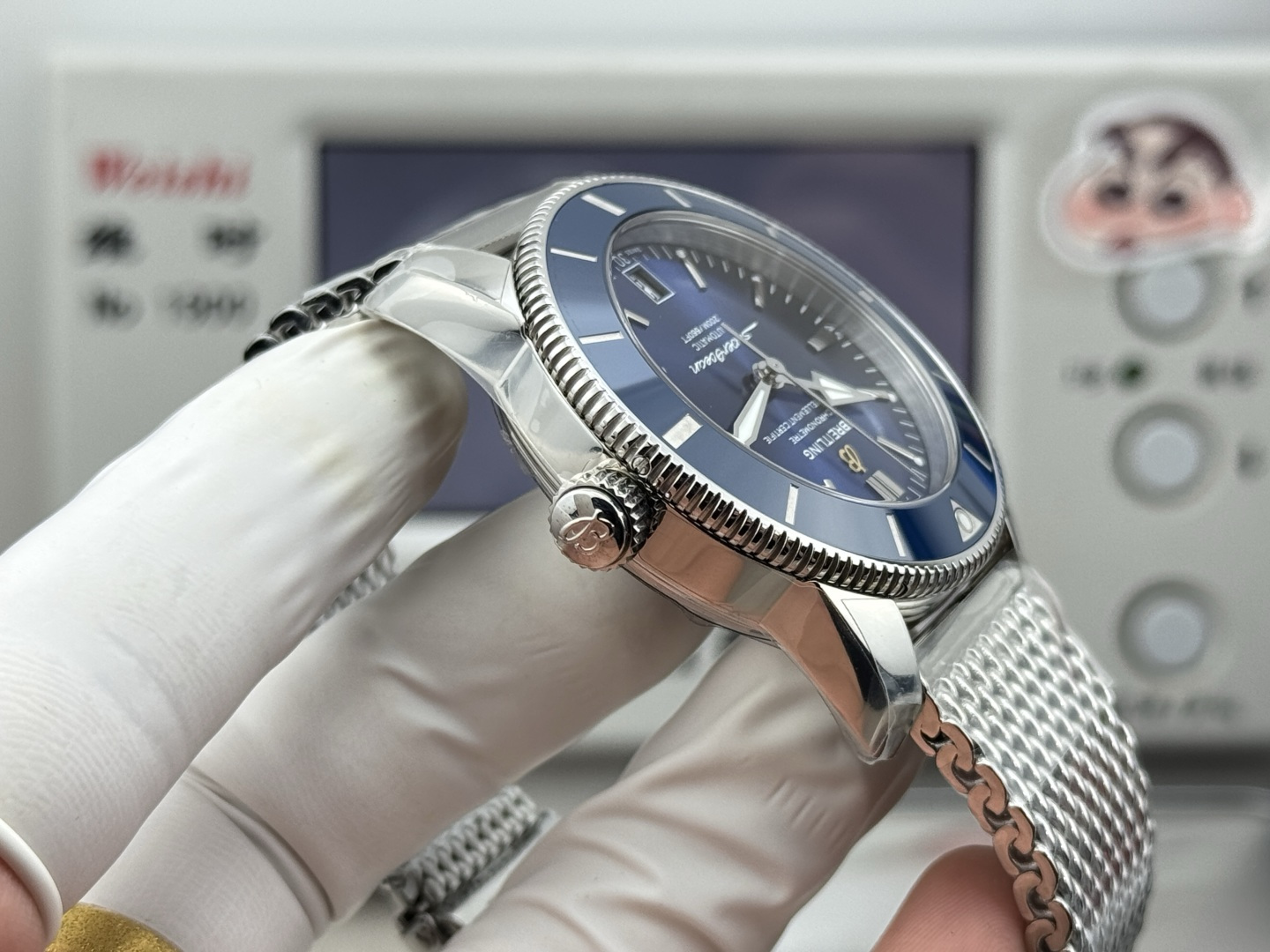 Breitling Superocean Heritage Rubber strap 42 mm GF Factory Configuration 7DF44F 1:1 Superclone - Image 6