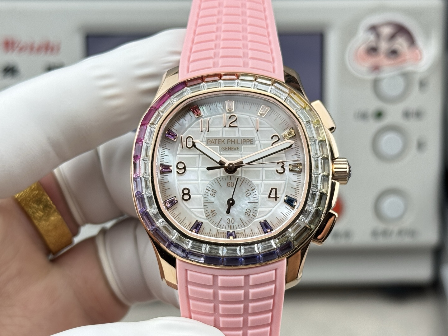 Patek Philippe Aquanaut Luce 7968/300R-001 Rainbow Chronograph 1:1 Superclone - Image 75