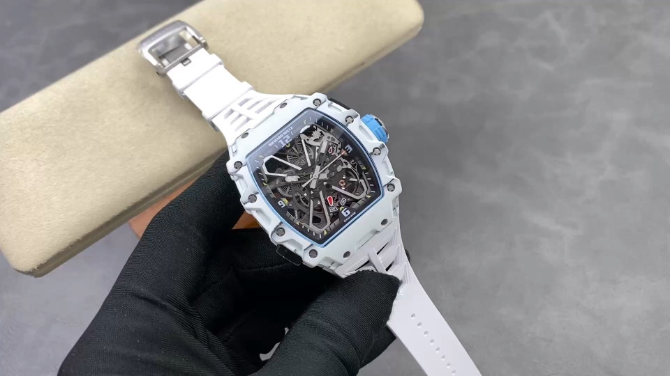 Richard Mille RM 035 RM35 Carbon composite 43.15 x 49.95 mm Skeleton / openworked CLEAN Factory Configuration DC1FF9 1:1 Superclone