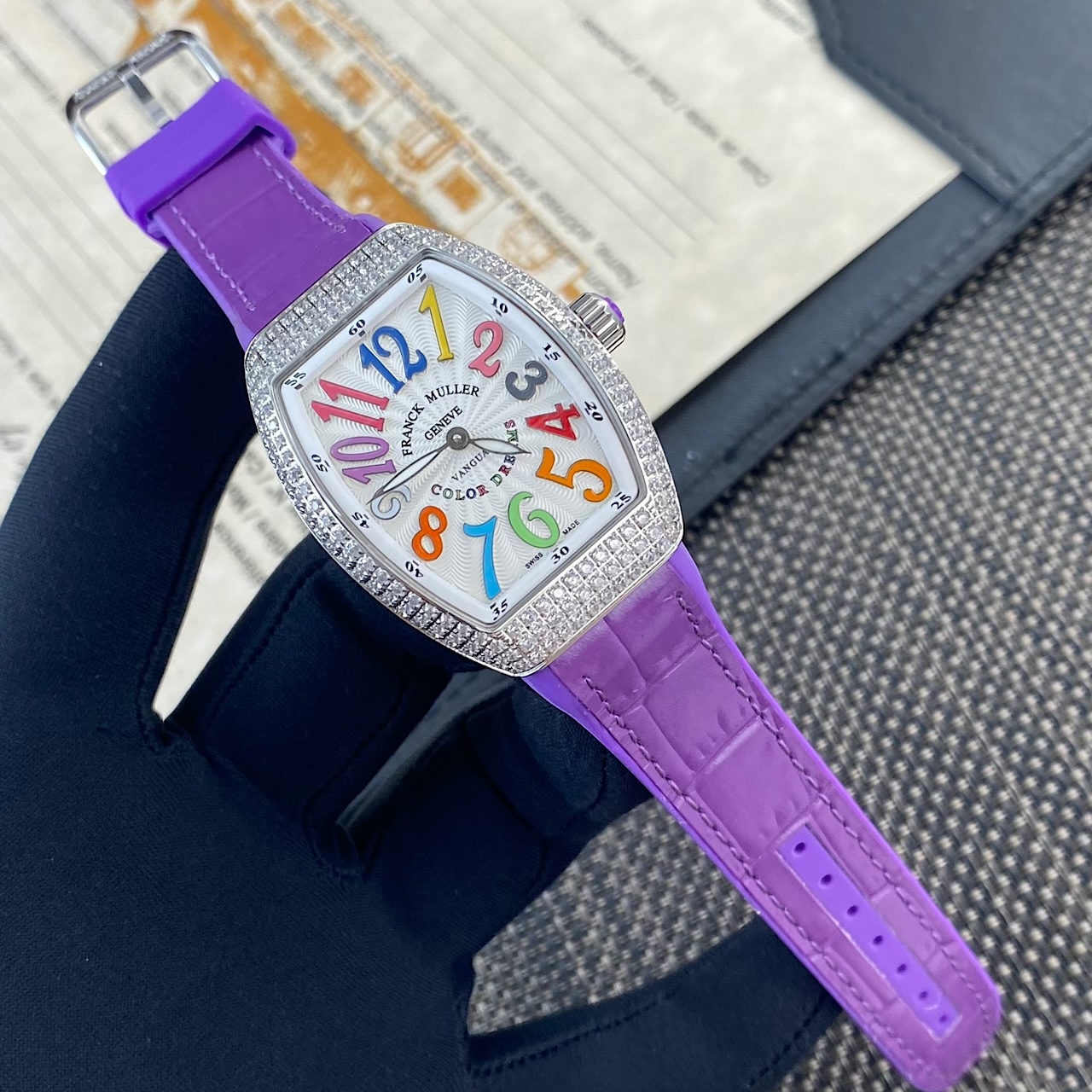 Franck Muller Vanguard V32 Leather strap 42.3 mm Configuration 6ACE31 1:1 Superclone - Image 8