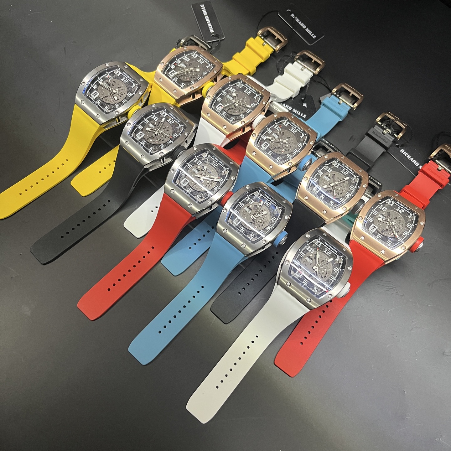 Richard Mille RM 010 RM010 Stainless steel Rubber strap 1:1 Superclone - Image 11
