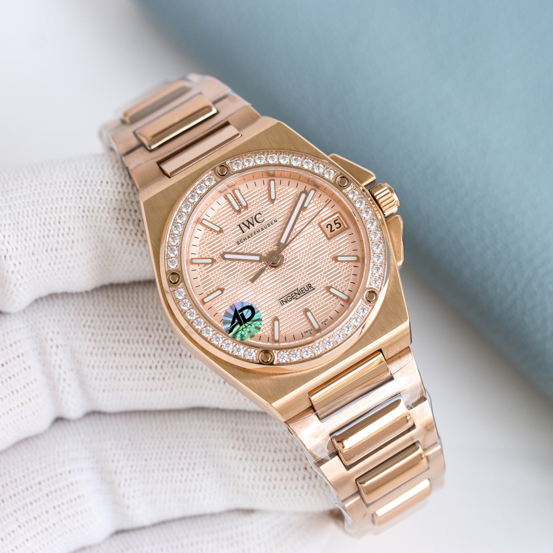 IWC Ingenieur Rose-gold tone 35.1 mm Automatic Configuration A66C2F 1:1 Superclone - Image 5