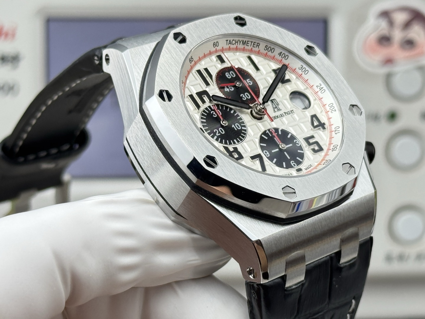 Audemars Piguet Royal Oak Offshore 26470 Stainless steel Rubber strap 42 mm Chronograph LS Factory Configuration E2B587 1:1 Superclone - Image 7