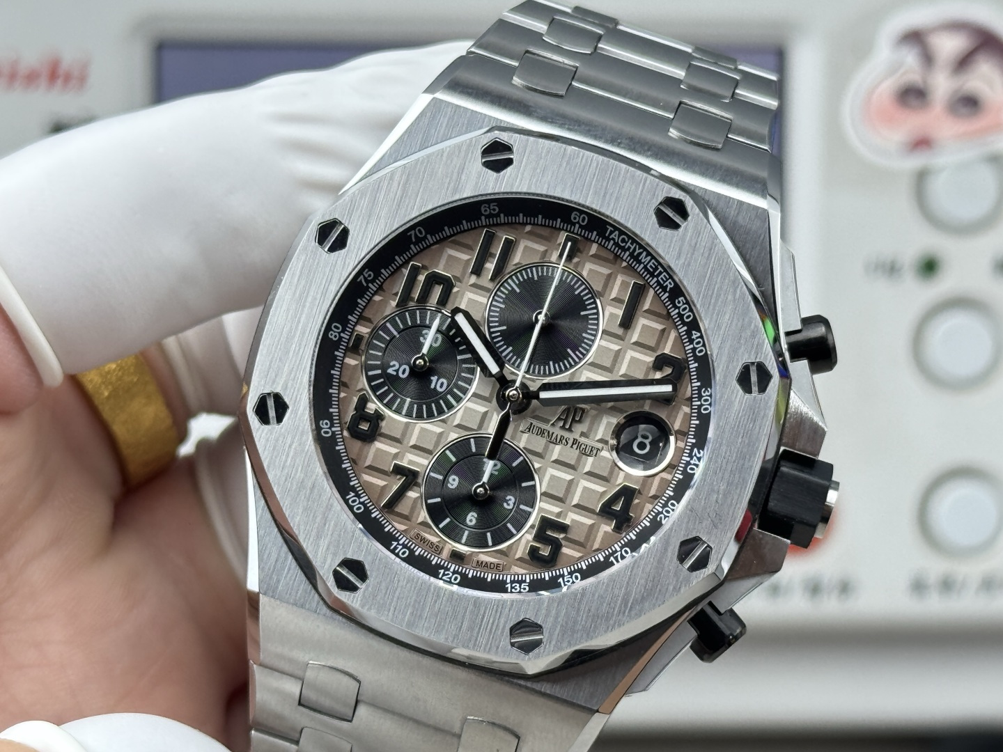 Audemars Piguet Royal Oak Offshore 26470 Stainless steel Rubber strap 42 mm Chronograph LS Factory Configuration DB08EE 1:1 Superclone - Image 5