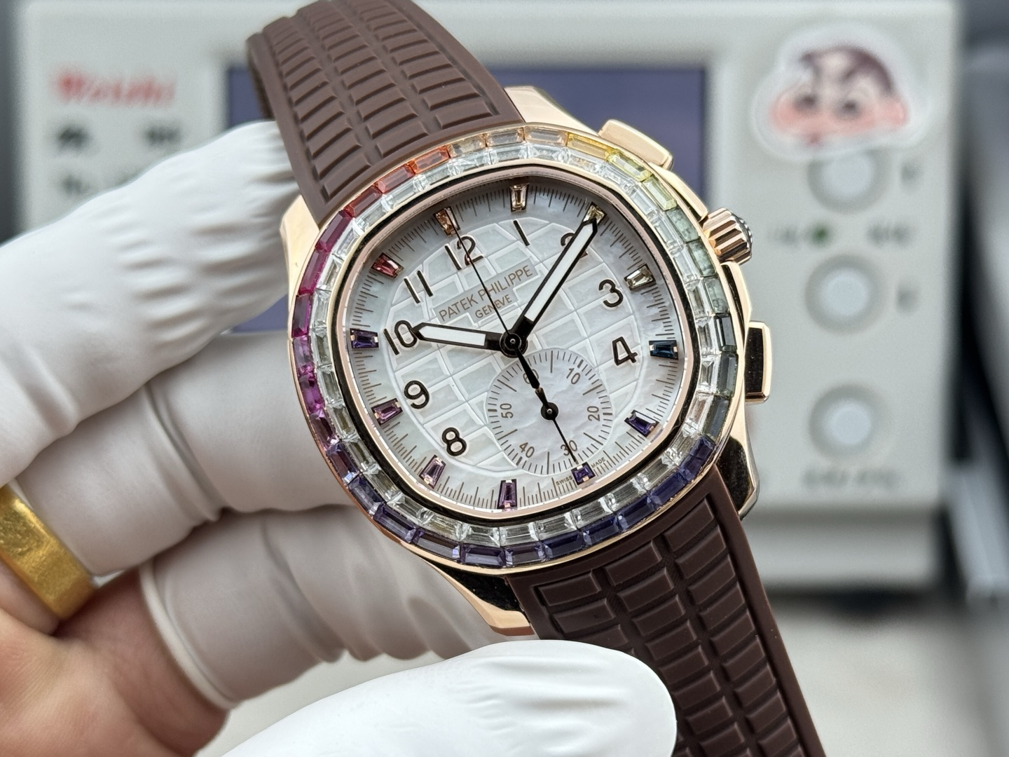 Patek Philippe Aquanaut Luce 7968/300R-001 Rainbow Chronograph 1:1 Superclone - Image 7