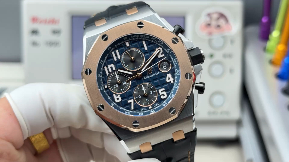 Audemars Piguet Royal Oak Offshore 26470 Stainless steel Rubber strap 42 mm Chronograph LS Factory Configuration 08FDD3 1:1 Superclone