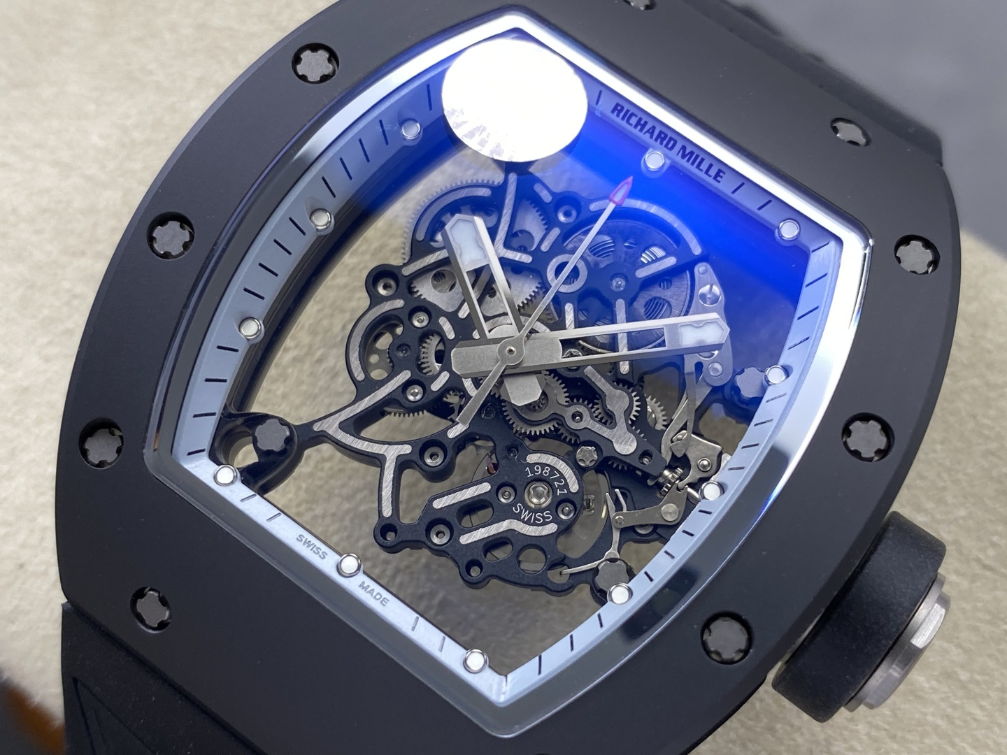 Richard Mille RM 055 RM055 Black Ceramic 42.70 mm Manual-wind ZF Factory Configuration AA7835 1:1 Superclone - Image 10