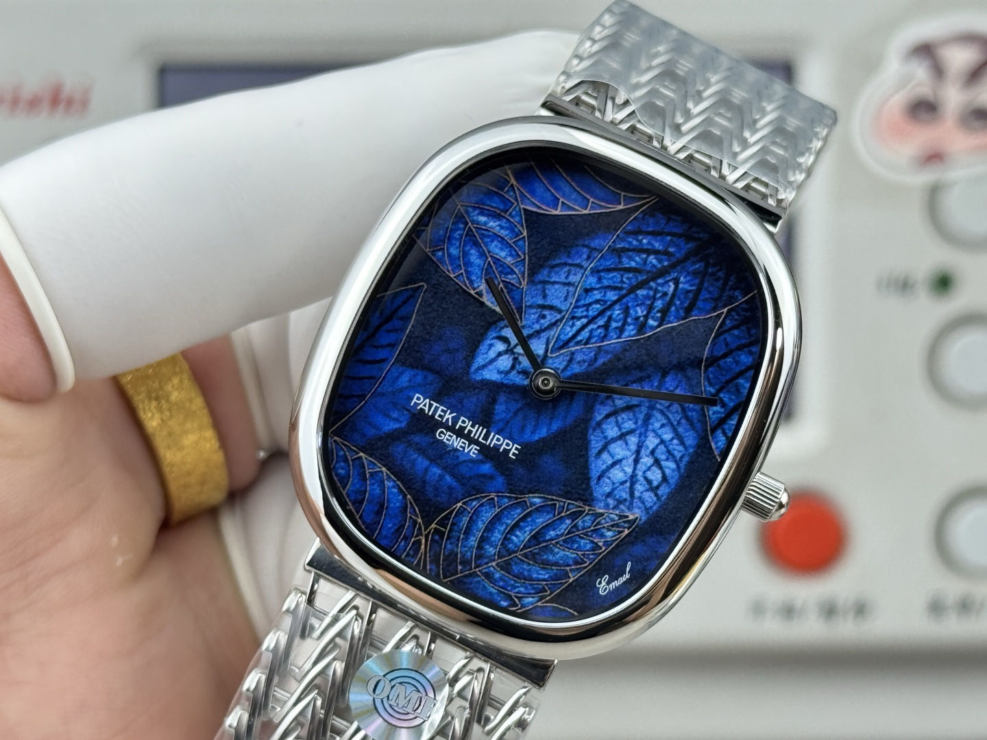 Patek Philippe Golden Ellipse 5738/51G-001 Hand-Engraved Enamel Dial 1:1 Superclone - Image 16