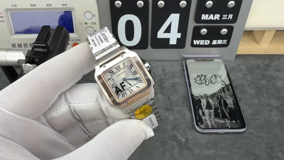 Cartier Santos 27 mm AF Factory Configuration 1F2BB3 1:1 Superclone