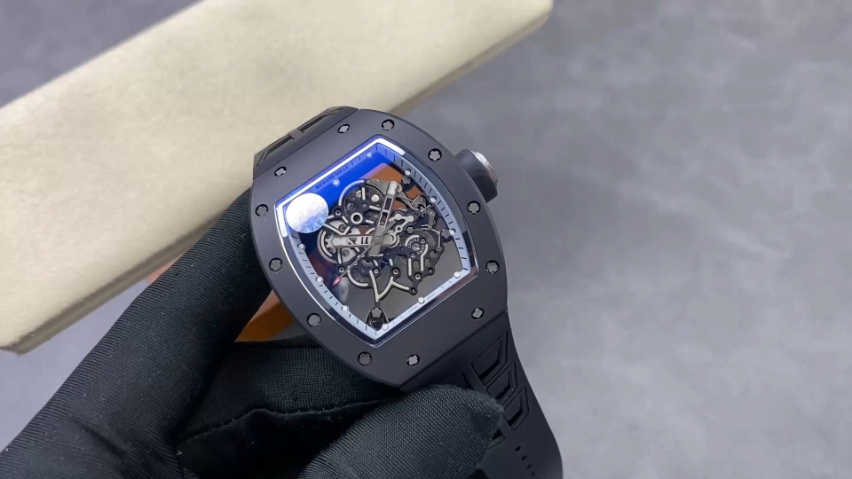 Richard Mille RM 055 RM055 Black Ceramic 42.70 mm Manual-wind ZF Factory Configuration B260BC 1:1 Superclone