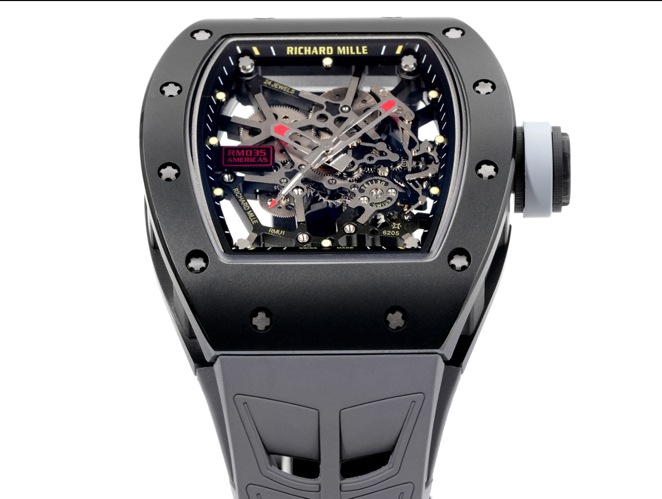 Richard Mille RM 035 RM035 Black Rubber strap Manual-wind Configuration 1FF497 1:1 Superclone - Image 7