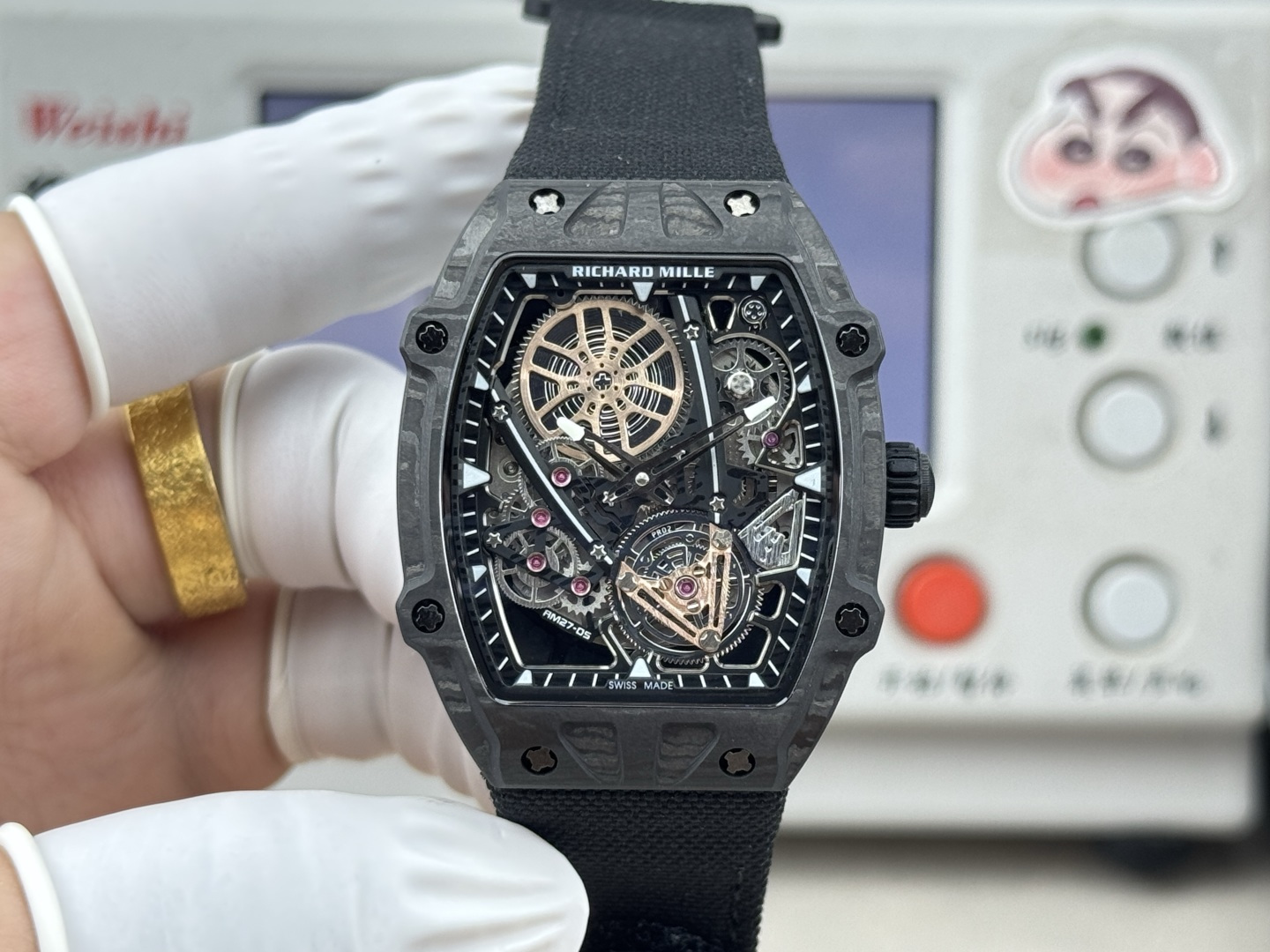 Richard Mille RM 027 RM27-05 Carbon composite Tourbillon Configuration 95995A 1:1 Superclone - Image 2