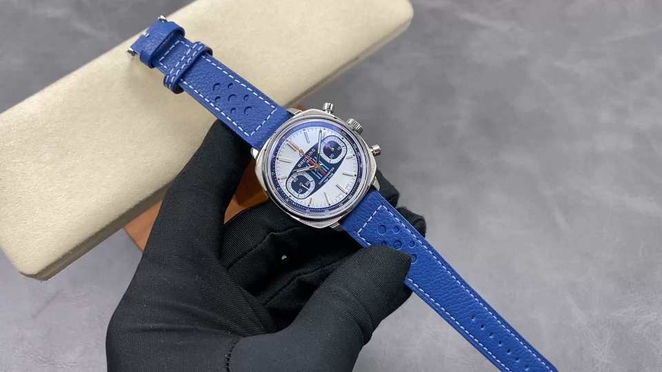 Breitling Top Time Leather strap 38 mm Chronograph BLS Factory Configuration EC6E36 1:1 Superclone