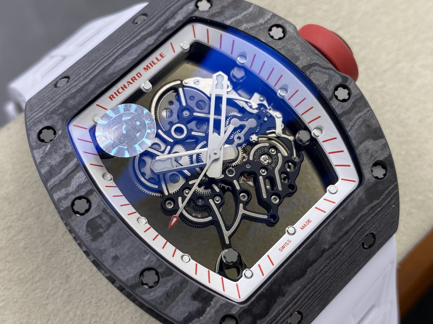 Richard Mille RM 055 RM055 Carbon composite Manual-wind ZF Factory Configuration 2661FA 1:1 Superclone - Image 8