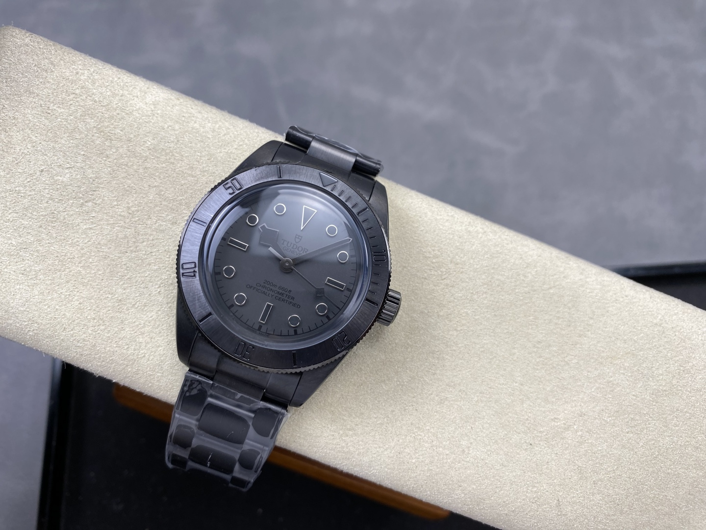 Tudor Black Bay Black Black Leather strap 41 mm Tourbillon GR Factory Configuration AB8B1C 1:1 Superclone - Image 3