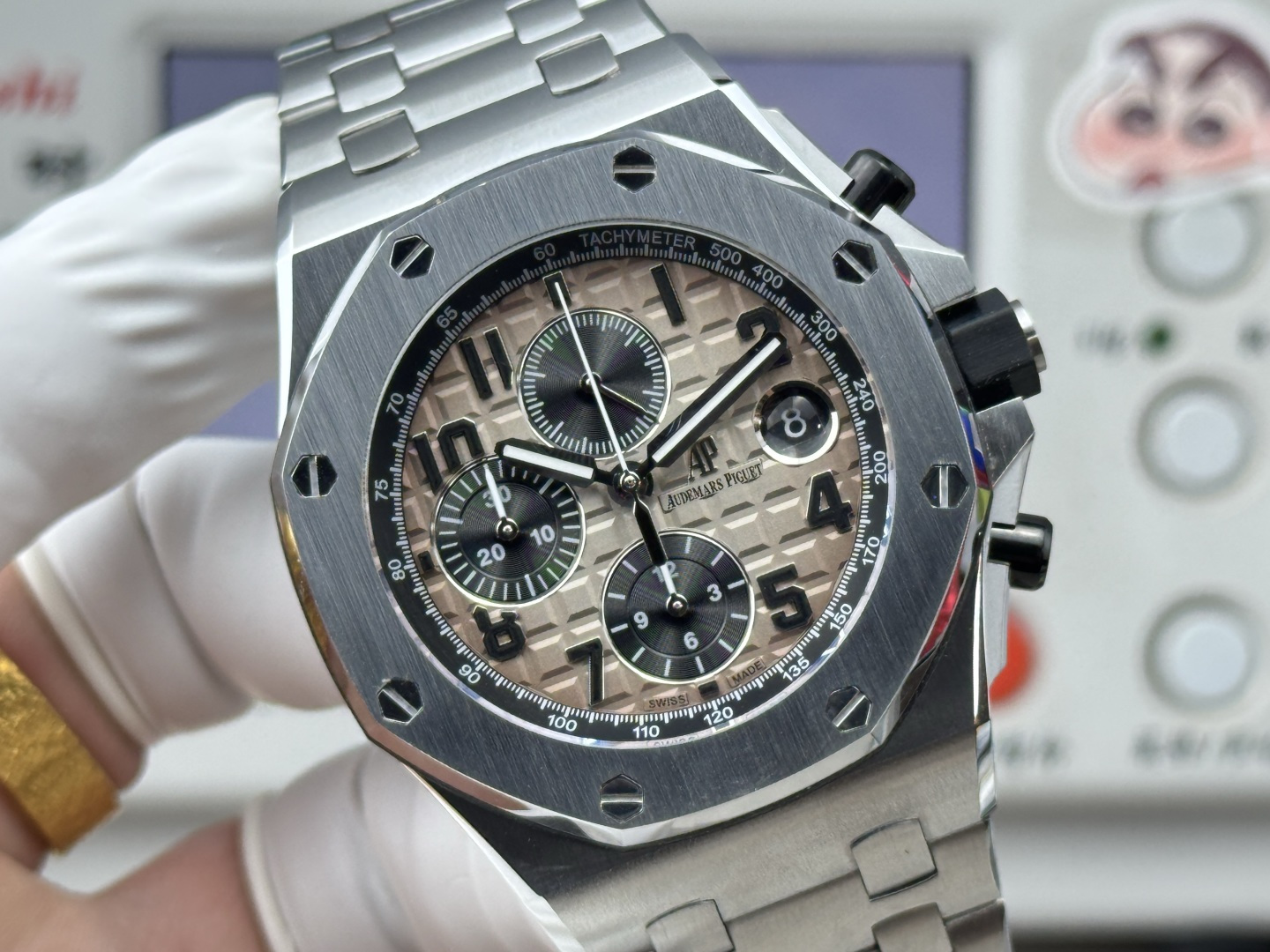 Audemars Piguet Royal Oak Offshore 26470 Stainless steel Rubber strap 42 mm Chronograph LS Factory Configuration DB08EE 1:1 Superclone - Image 7