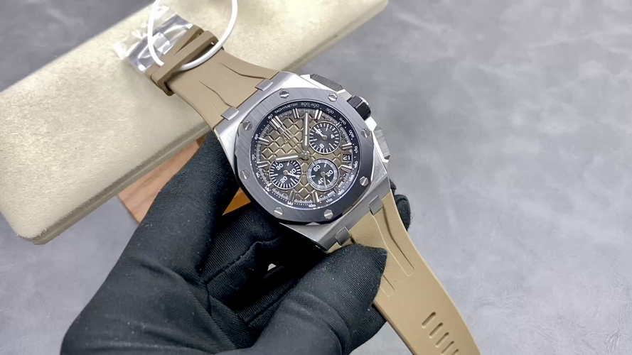 Audemars Piguet Royal Oak Offshore 26420 316 Stainless Steel Rubber strap 44 mm Date display LS Factory Configuration BDCEF0 1:1 Superclone