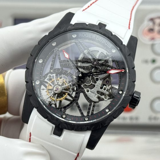 Roger Dubuis Excalibur Rubber strap Tourbillon Configuration A5FE4A 1:1 Superclone