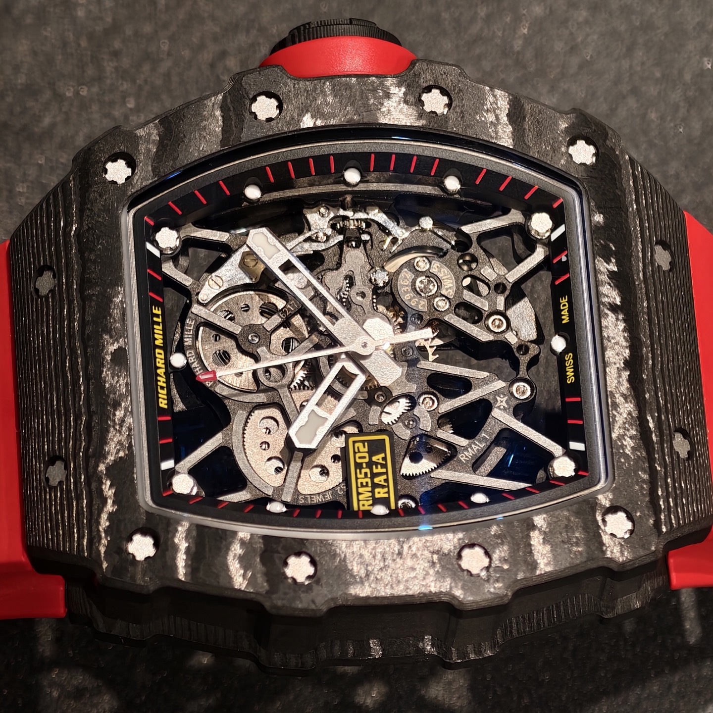 Richard Mille RM 035 RM35-02 Carbon composite Configuration 77D8E9 1:1 Superclone