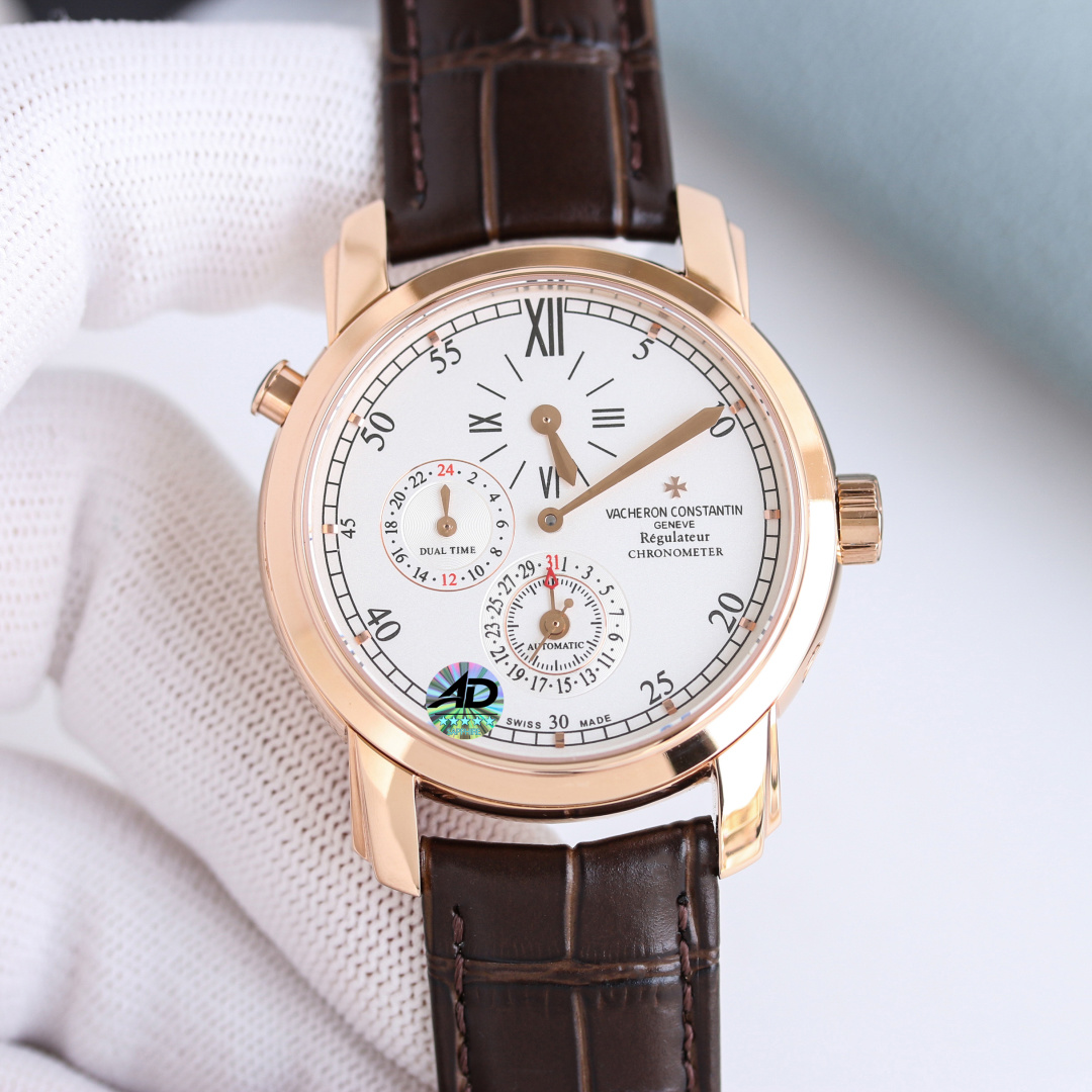 Vacheron Constantin Malte Stainless steel 40 mm GMT / dual time K11 Factory Configuration 0EC928 1:1 Superclone