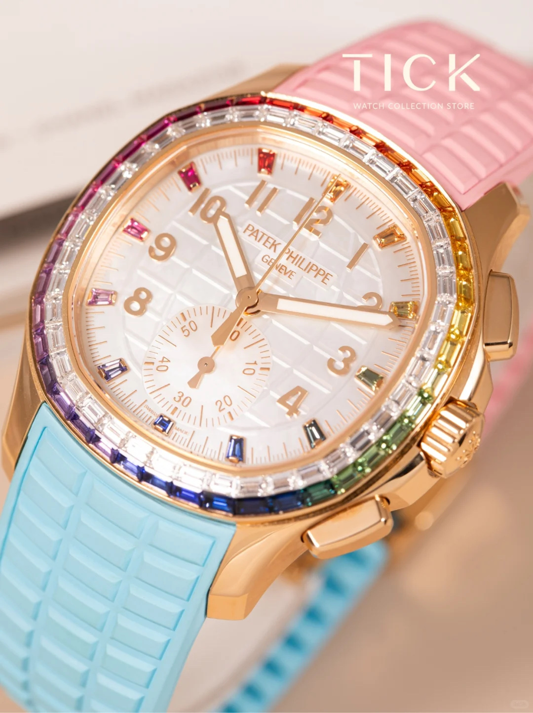 Patek Philippe Aquanaut Luce 7968/300R-001 Rainbow Chronograph 1:1 Superclone - Image 147