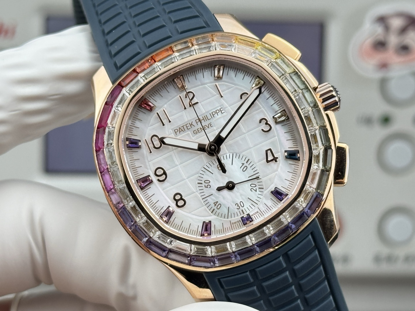 Patek Philippe Aquanaut Luce 7968/300R-001 Rainbow Chronograph 1:1 Superclone - Image 118