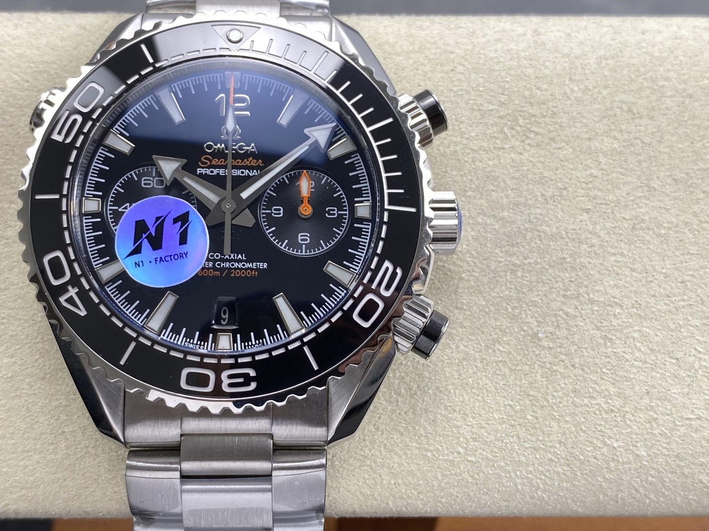 Omega Seamaster Planet Ocean 600M Co-Axial Master Chronometer Chronograph 45.5 mm 215.30.46.51.01.001 1:1 Superclone - Image 8