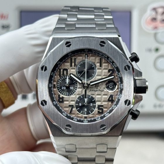 Audemars Piguet Royal Oak Offshore 26470 Stainless steel Rubber strap 42 mm Chronograph LS Factory Configuration DB08EE 1:1 Superclone