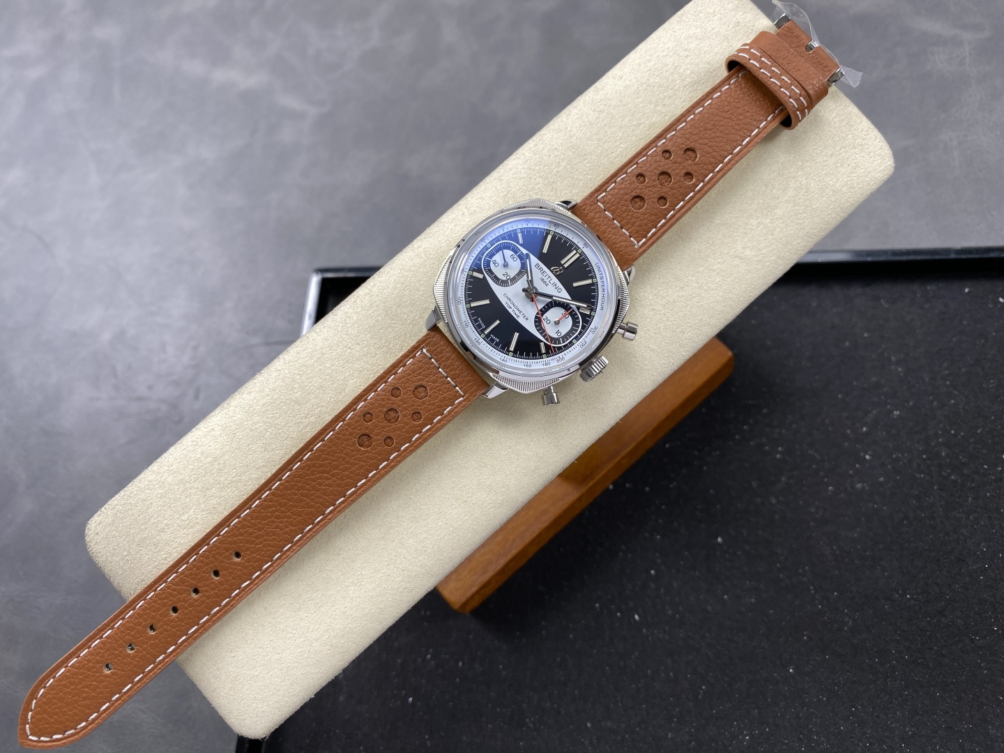 Breitling Top Time Leather strap 38 mm Chronograph BLS Factory Configuration DA97A4 1:1 Superclone