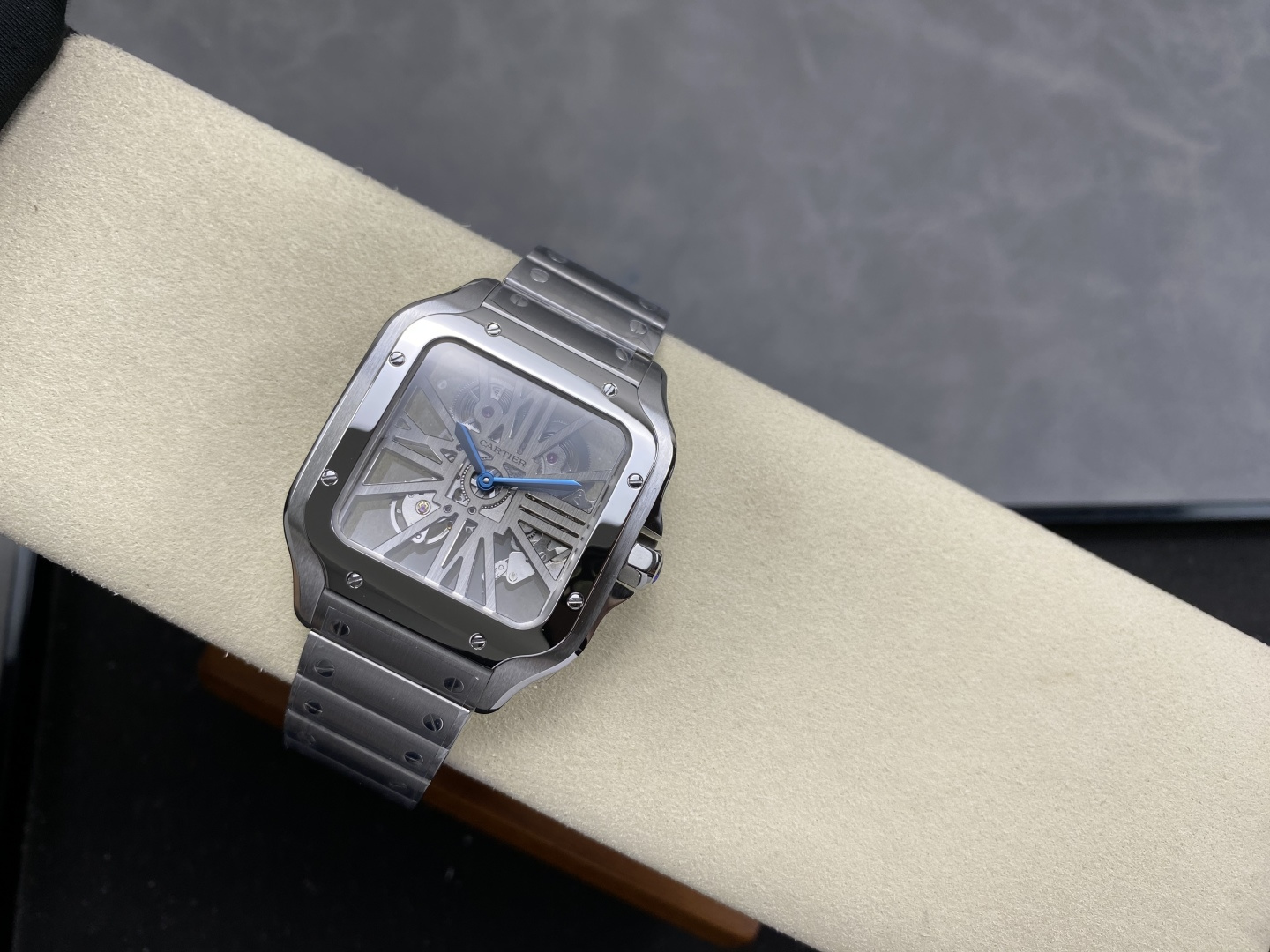 Cartier Santos de Cartier Skeleton Stainless-steel bracelet Configuration 81CD00 1:1 Superclone - Image 2