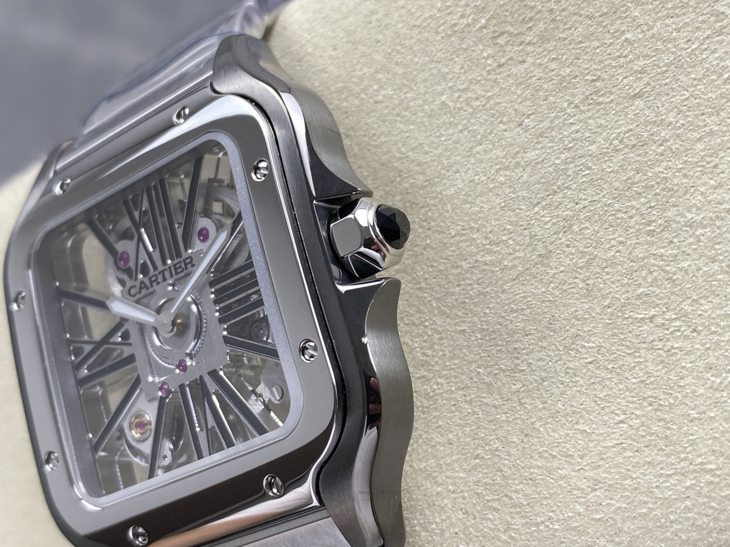 Cartier Santos de Cartier Skeleton 39.8 mm AF Factory Configuration 58CF17 1:1 Superclone - Image 14