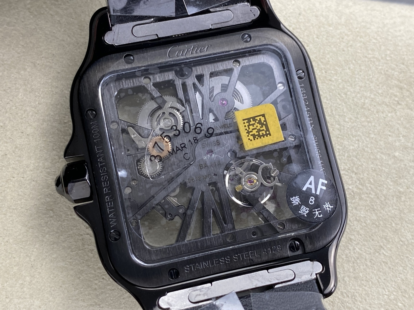 Cartier Santos de Cartier Skeleton 39.8 mm AF Factory Configuration E480C4 1:1 Superclone - Image 11
