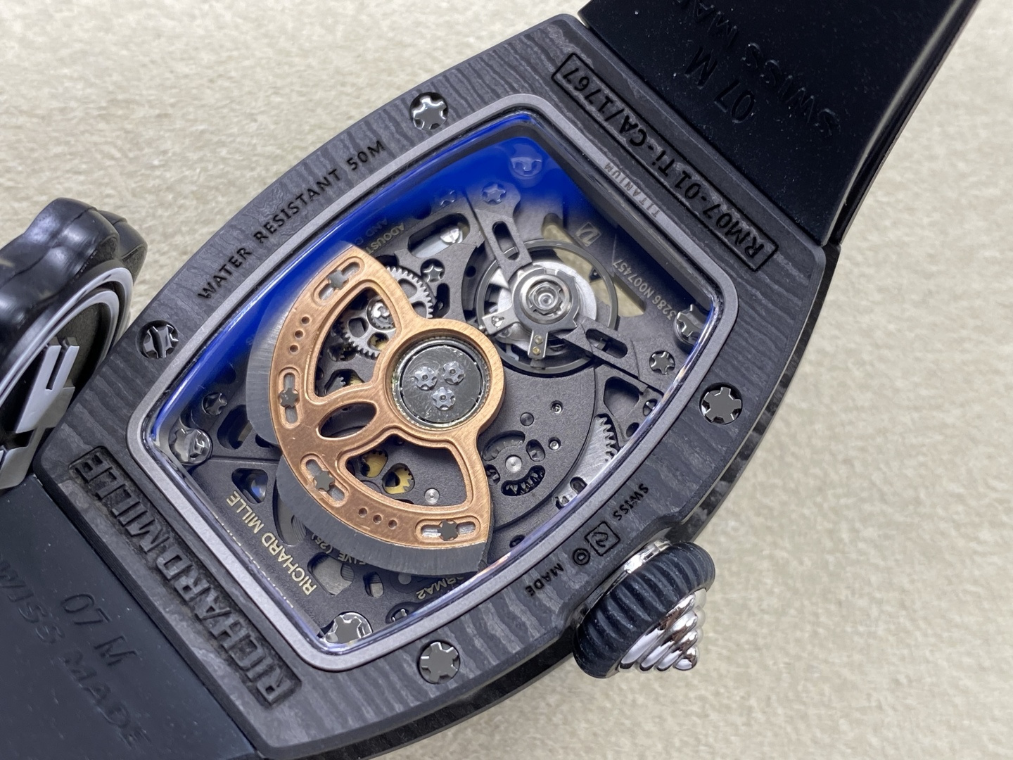 Richard Mille RM 07 RM07 45.66 mm Automatic ZF Factory Configuration D306D0 1:1 Superclone - Image 12